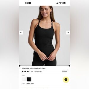 beyond yoga  S Slim Racerback Tank - Black